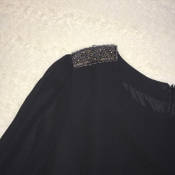 Black beaded mini dress - Picture 2 of 4